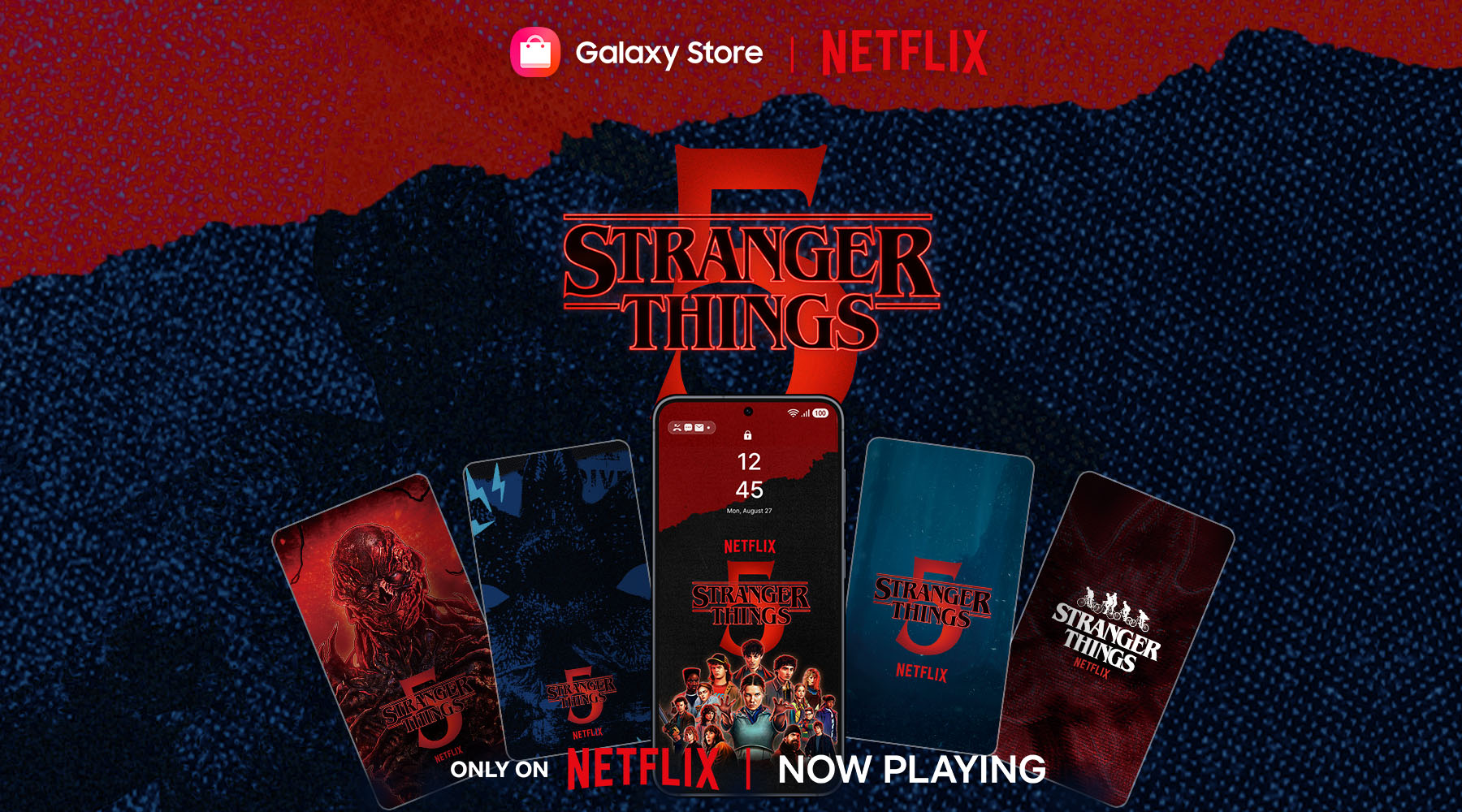 Lépj be a Fejjel lefelé világába: Exkluzív Stranger Things témát kínál a Samsung és a Netflix Galaxy készülékekre