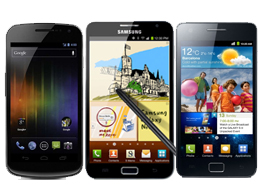 Samsung Galaxy Nexus, Note, S 2